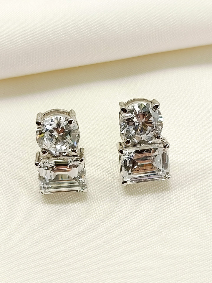 Roha 92.5 Silver Swarovski Stone Tops - qivii