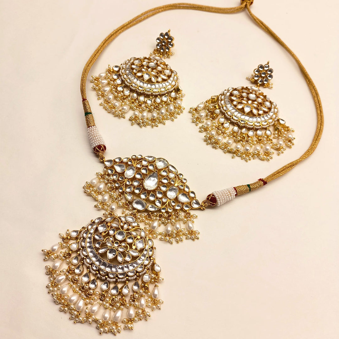 Zoya Bridal Pachi Kundan Set - qivii