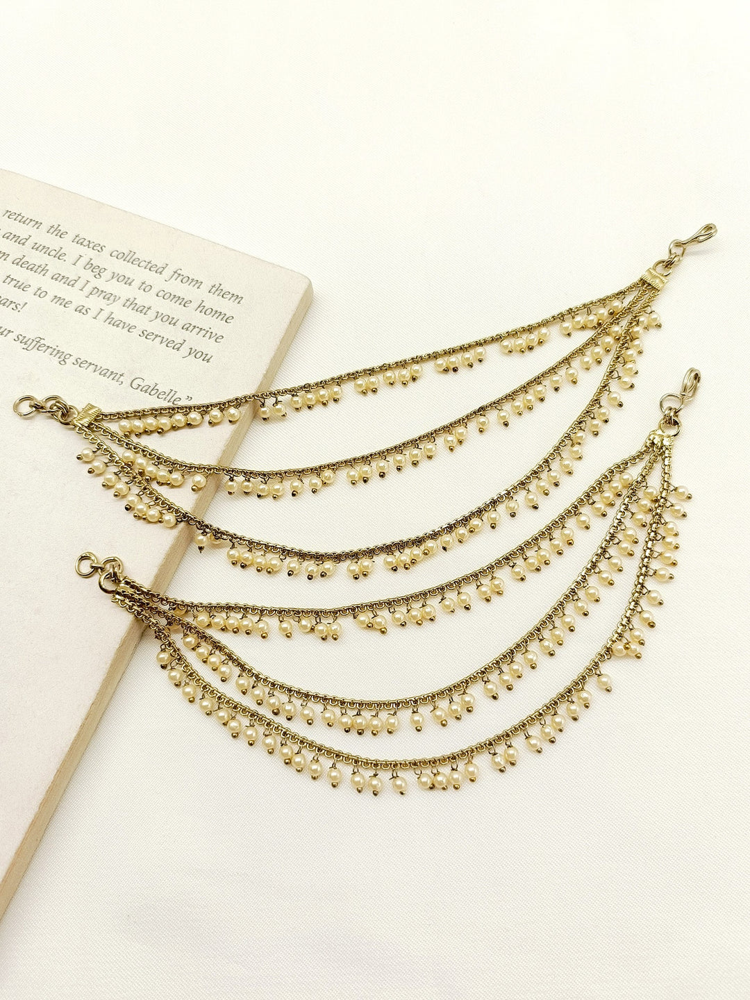 Sunita Copper Traditional Ear Chain - qivii