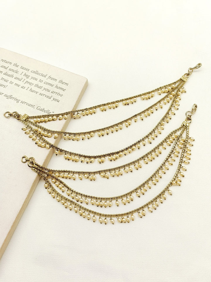 Sunita Copper Traditional Ear Chain - qivii