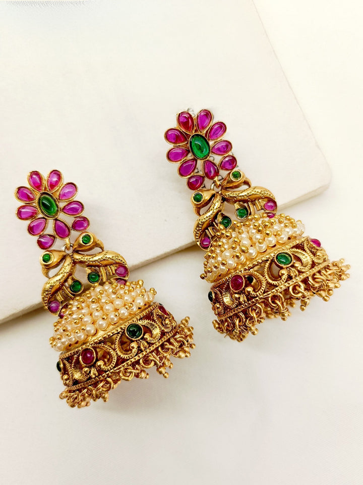 Sadhvi M & G Antique Jhumki - qivii