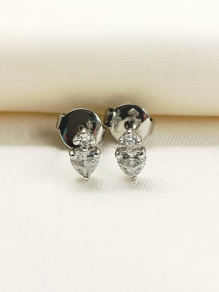 Mrunali 92.5 Silver Swarovski Stone Tops - qivii