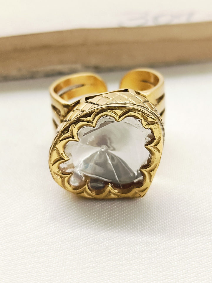 Ayra 92.5 Silver Moissonite Finger Ring - qivii