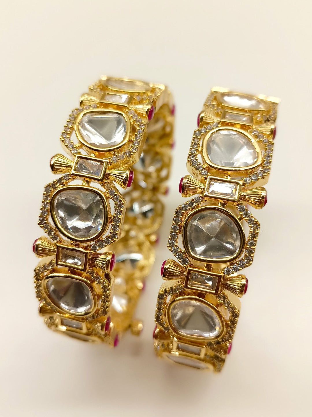 Courtney Majenta Kundan Kada Set Of 2 - qivii