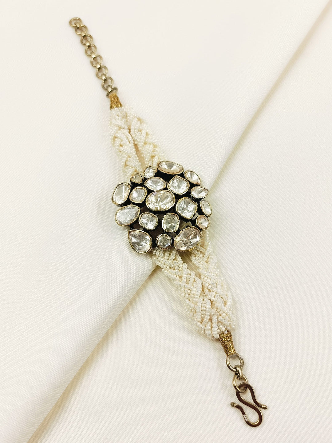 Saksham 92.5 Silver Moissonite Bracelet - qivii