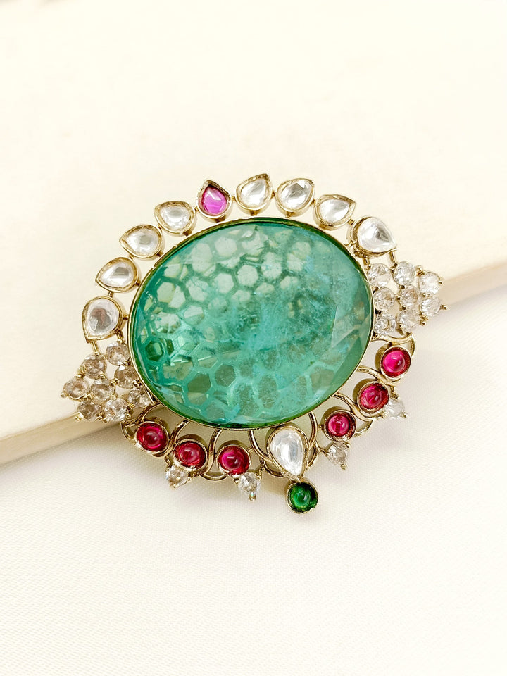 Hritik Mint Green Men's Brooch - qivii