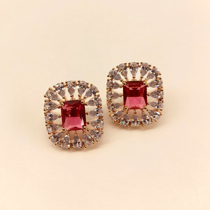 Radha American Diamond Rose Pink Tops - qivii