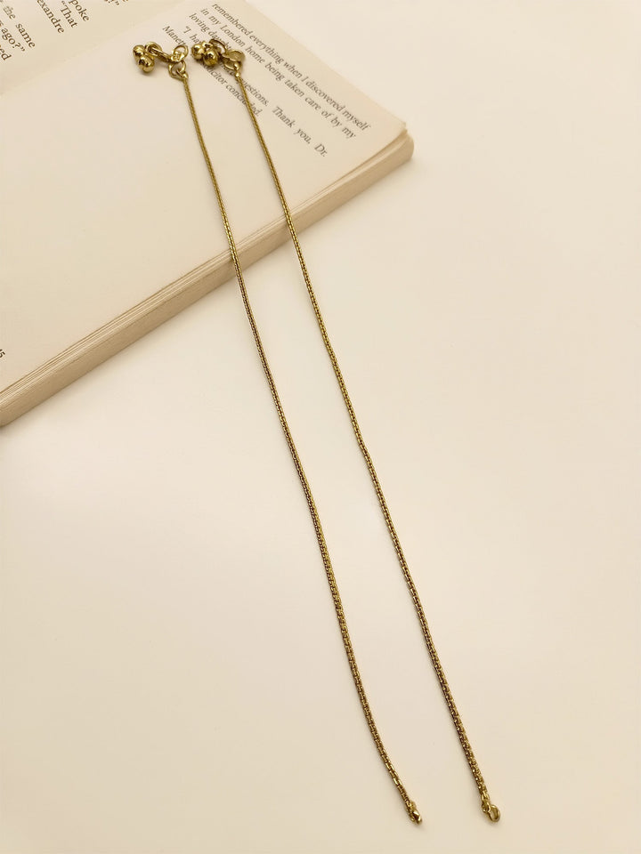 Sonam Gold Plated Delicate Payal/Anklet - qivii