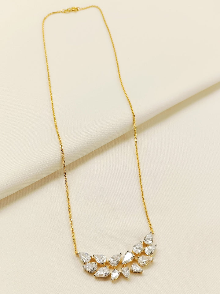 Faina 92.5 Silver Swarovski Stone Pendal - qivii