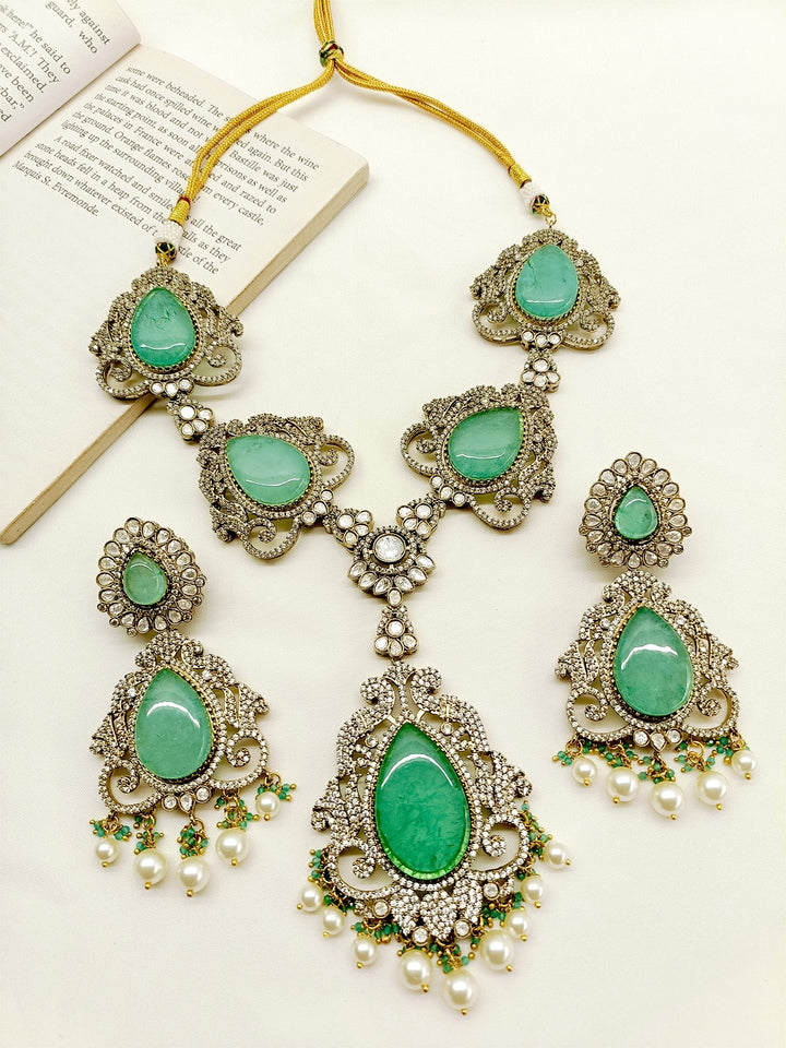 Rutvi Mint Green Victorian Set - qivii