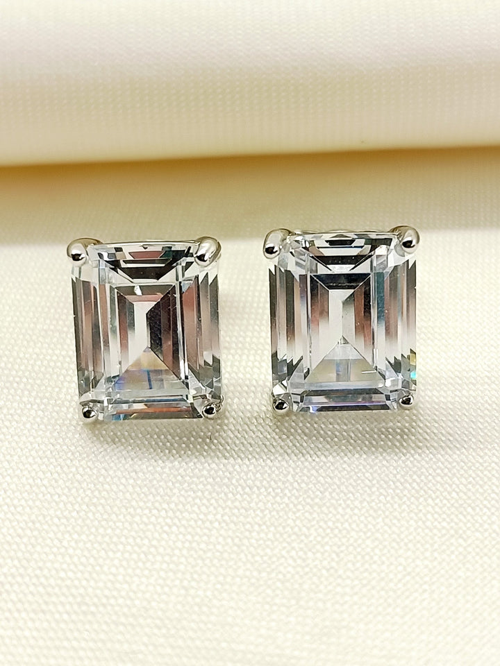 Illuminee 92.5 Silver Swarovski Stone Tops - qivii