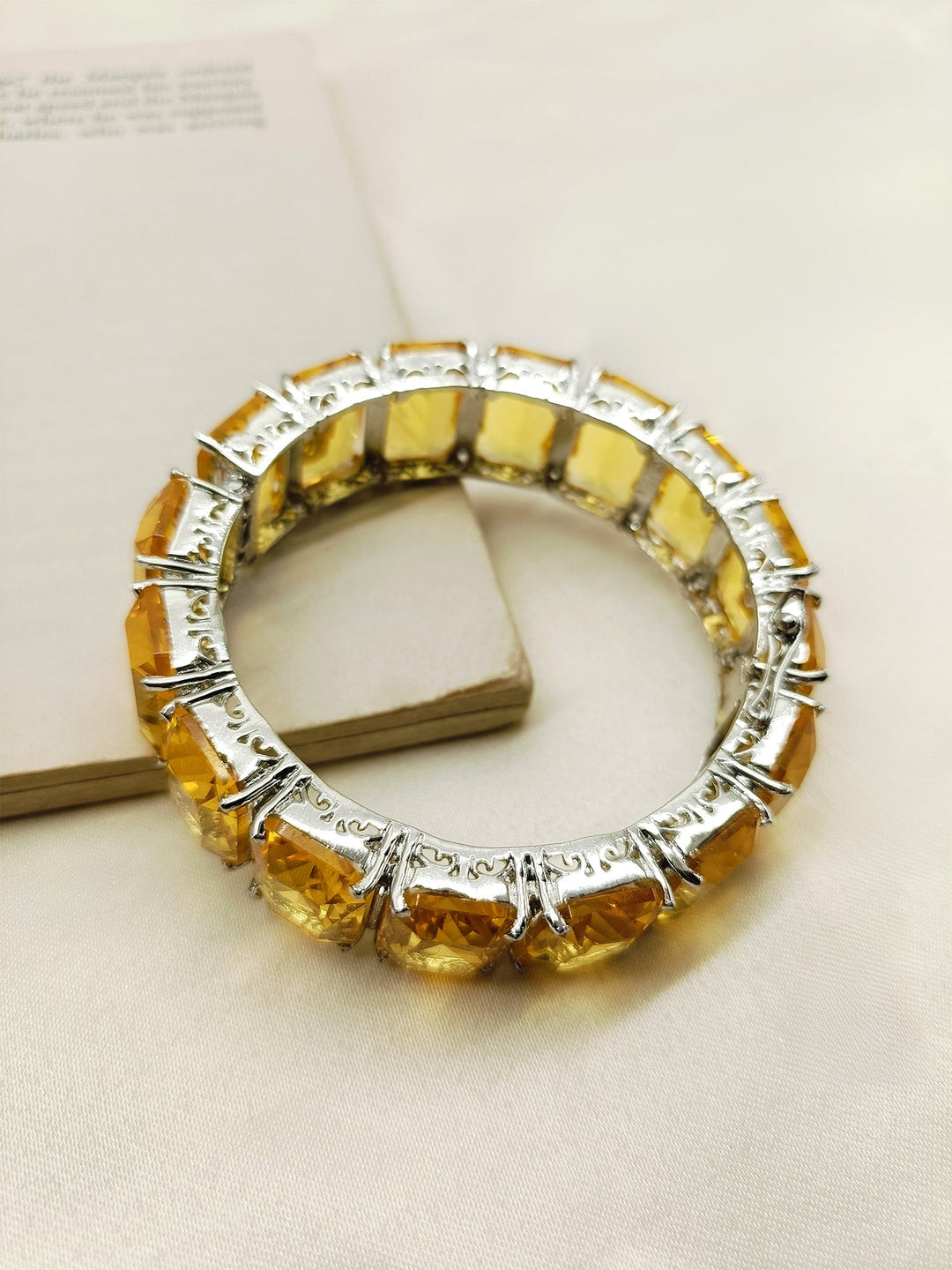 Stafen Yellow Swarovski Stone Bracelet - qivii