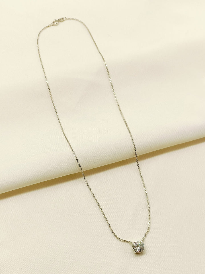 Cordlie 92.5 Silver Swarovski Stone Pendal - qivii