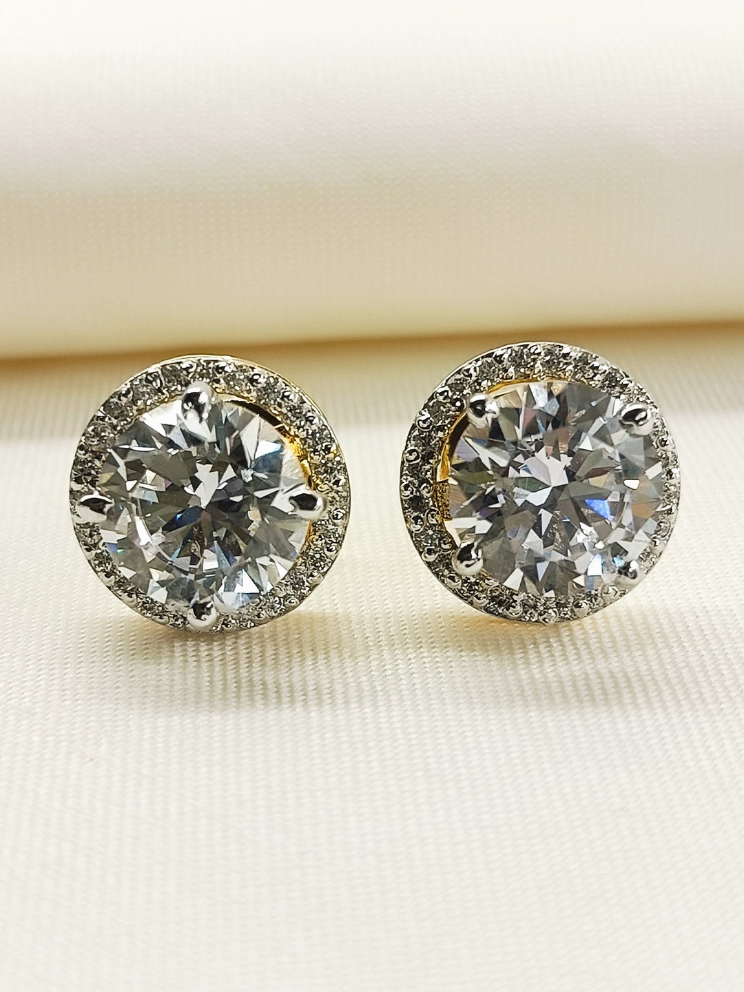 Aisling 92.5 Silver Swarovski Stone Tops - qivii