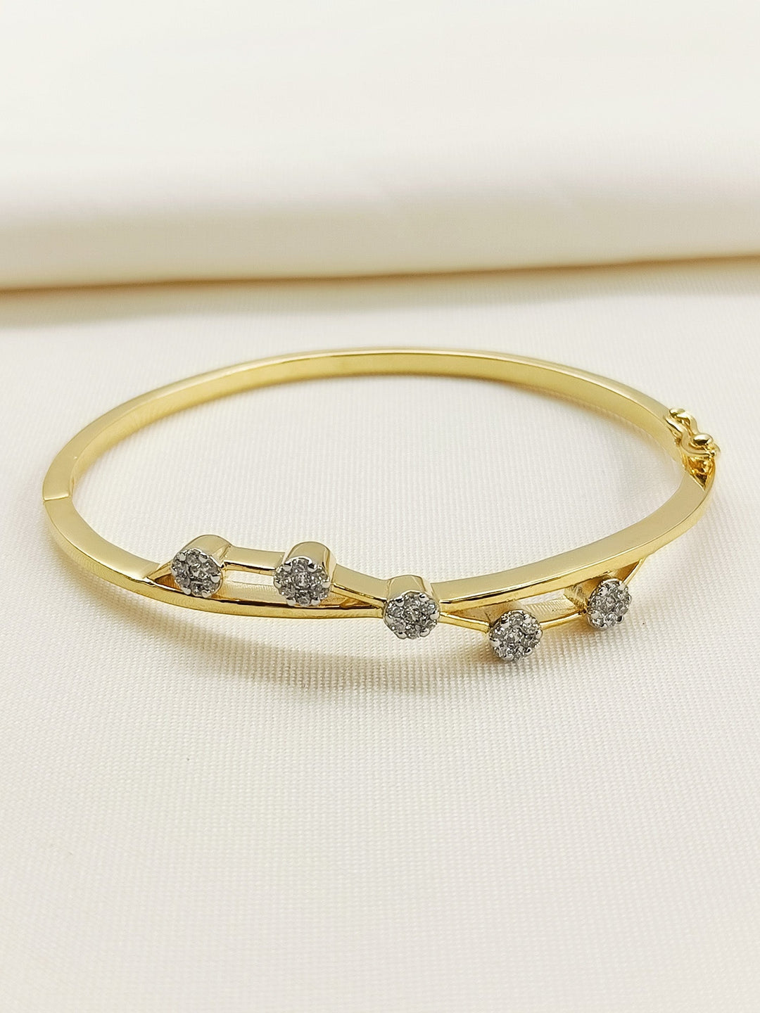 Lyra 92.5 Silver Swarovski Stone Bracelet - qivii