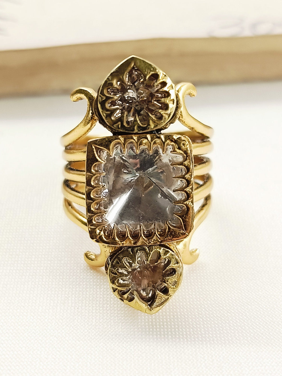 Aiyana 92.5 Silver Moissonite Finger Ring - qivii