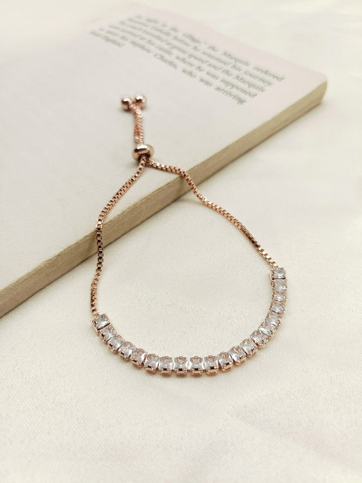 Delancy White American Diamond Bracelet - qivii