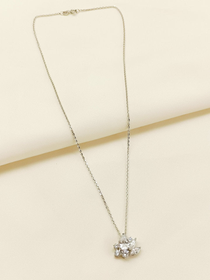 Moni 92.5 Silver Swarovski Stone Pendal - qivii