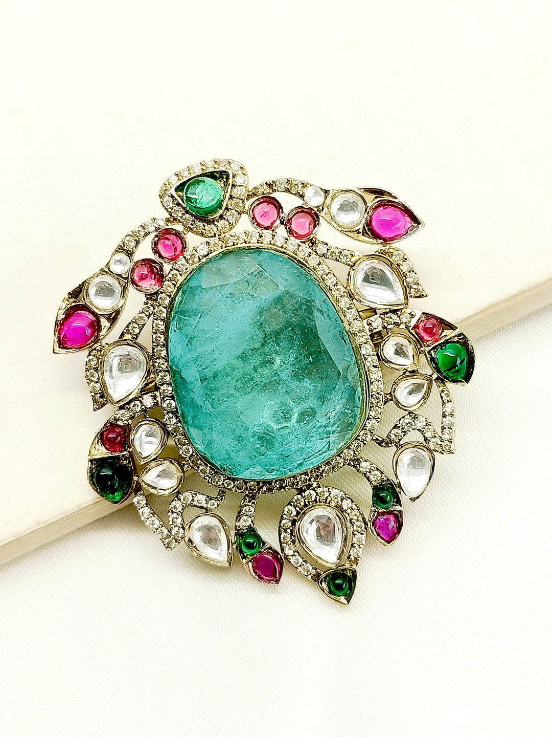 Nakul Mint Green Men's Brooch - qivii