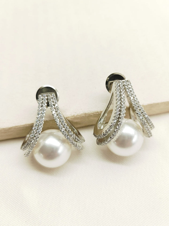 Stunning Roohi White American Diamond Tops with intricate diamond detailing and elegant design