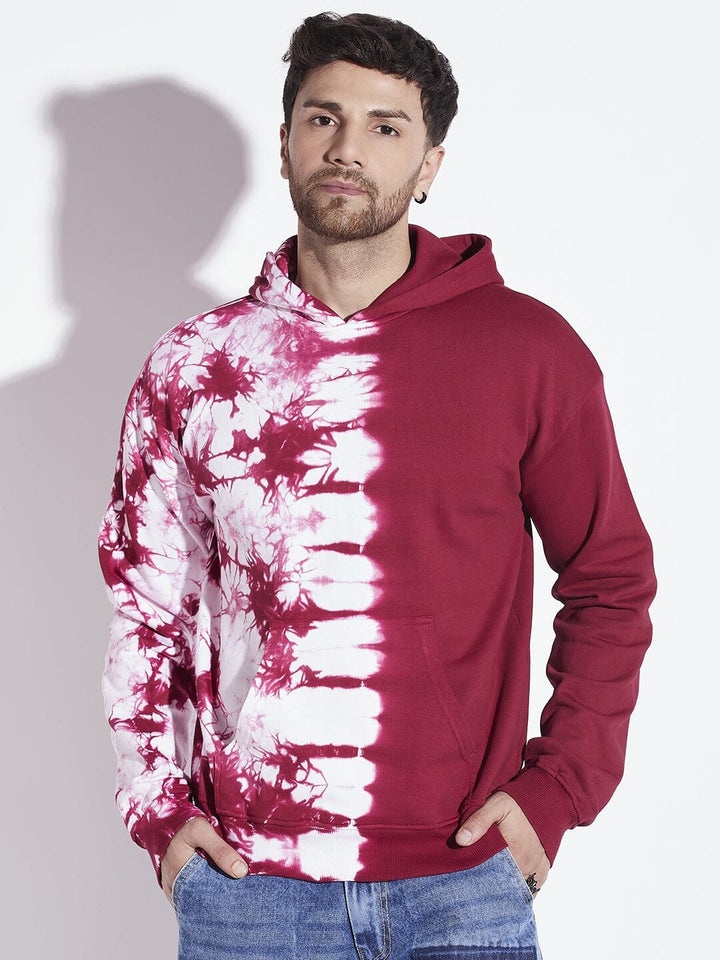 Wine Tie Dye Oversized Hoodie