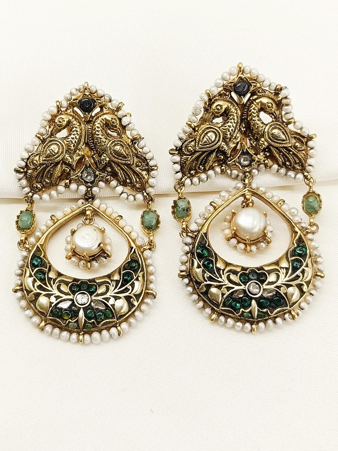 Manvika Multi Colour 92.5 Silver Earring - qivii