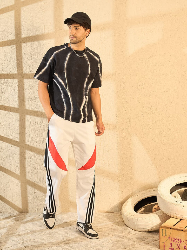 Black Chalk Accent Cut & Sew Raw Edge Tshirt