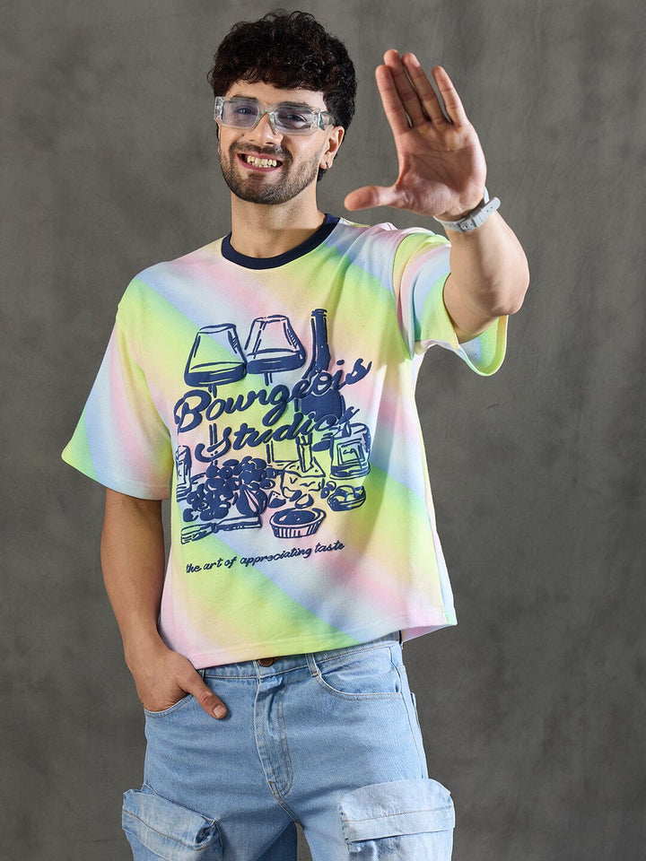 Rainbow Lifestyle Graphic Oversized Tshirt