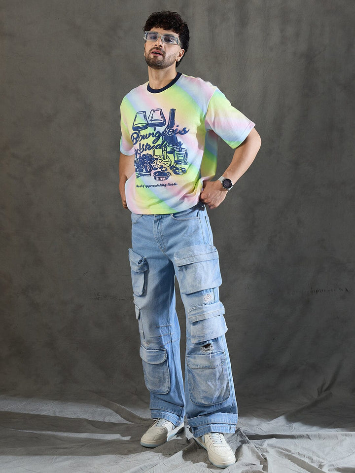 Rainbow Lifestyle Graphic Oversized Tshirt