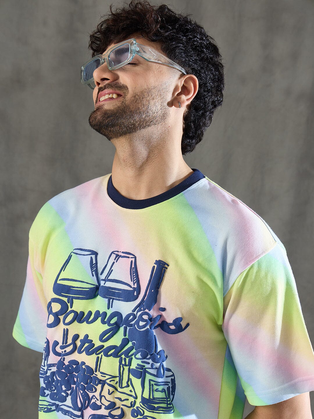 Rainbow Lifestyle Graphic Oversized Tshirt