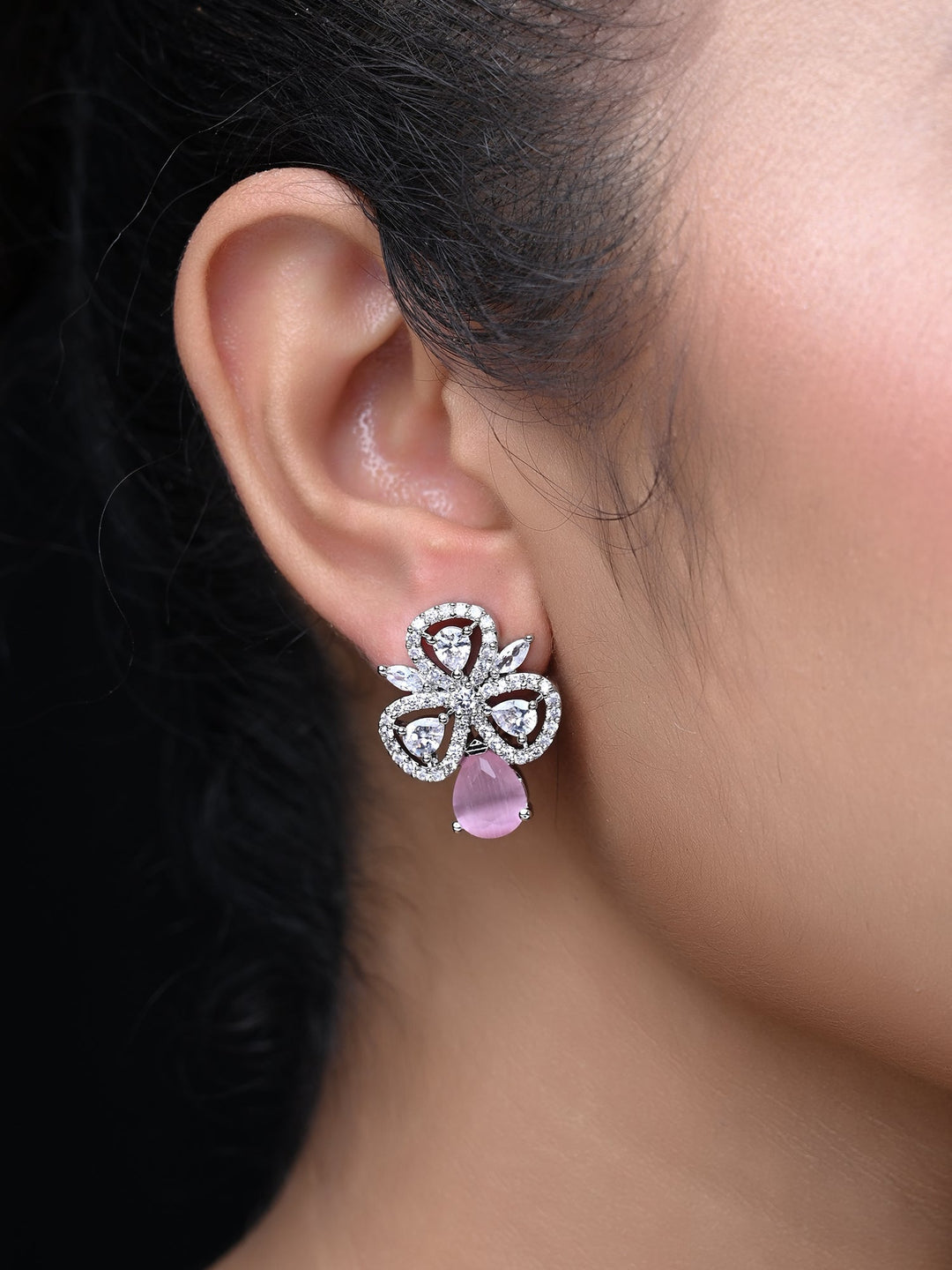 Rashi American Diamond Baby pink Tops - qivii