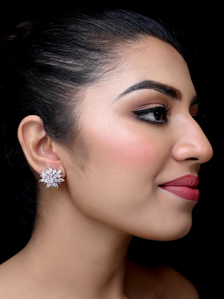 Priyanshi American Diamond Baby Pink Tops - qivii