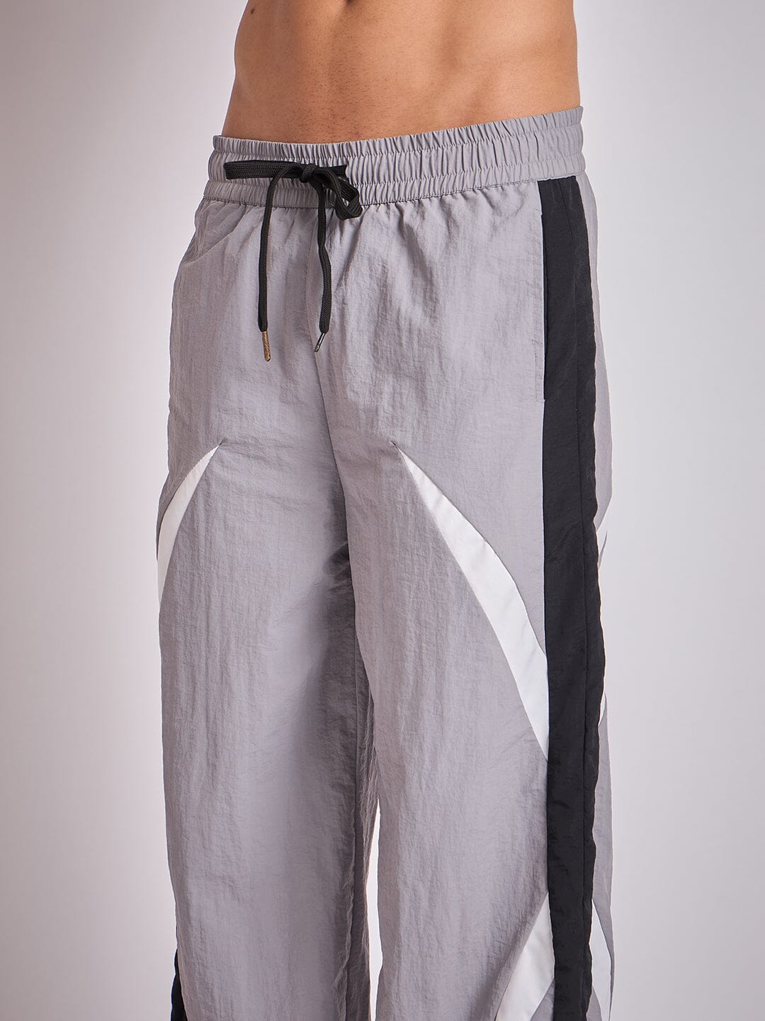 Grey Crescent Patch Trackpants