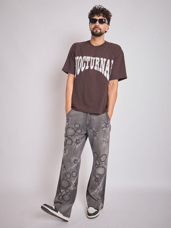 Black Oxygen Bubble Washed Denim