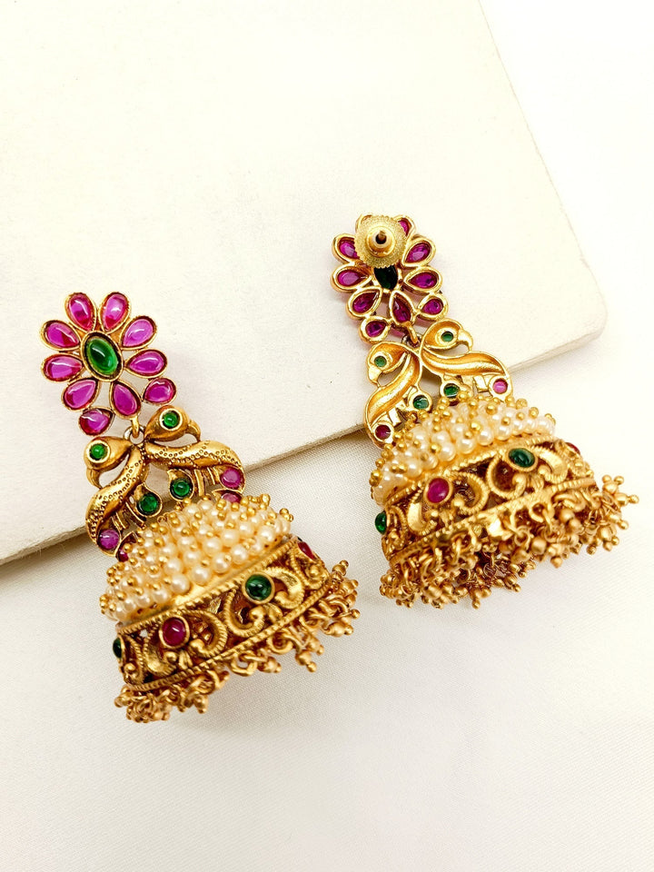 Sadhvi M & G Antique Jhumki - qivii