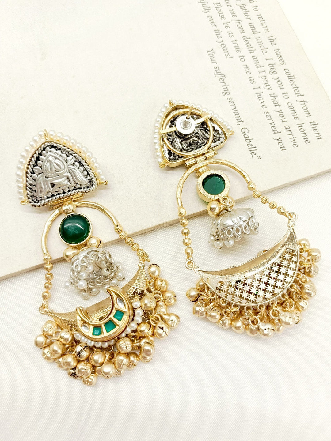  Traditional technique crafted earrings with timeless elegance and exquisite jhumkis