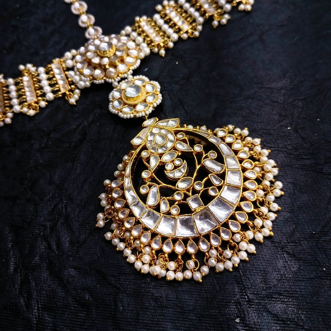 Sona Pachi Kundan Sheeshpatti With Teeka - qivii