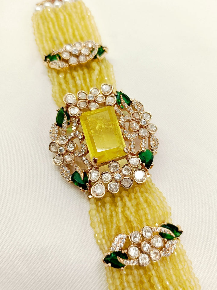 Chitraksha Yellow Boutique Bracelet - qivii