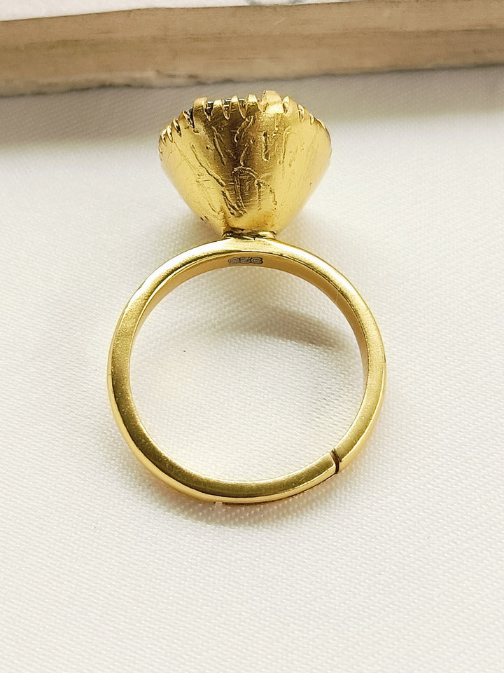 Amrita 92.5 Silver Moissonite Finger Ring - qivii