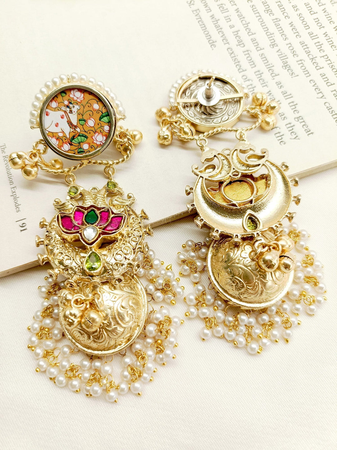  Long boutique jhumki with traditional design and modern style