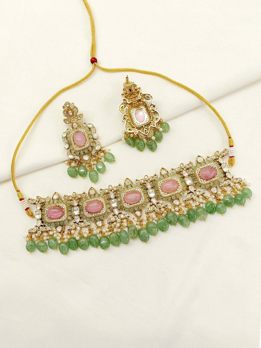 Jamuna P&G Kundan Choker Set - qivii