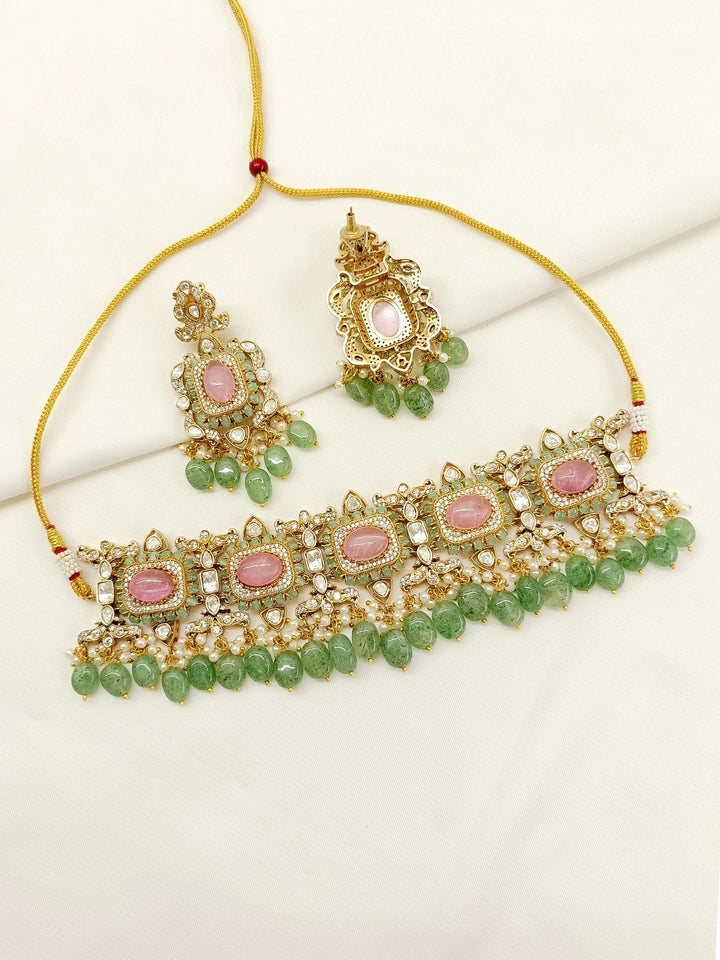 Jamuna P&G Kundan Choker Set - qivii