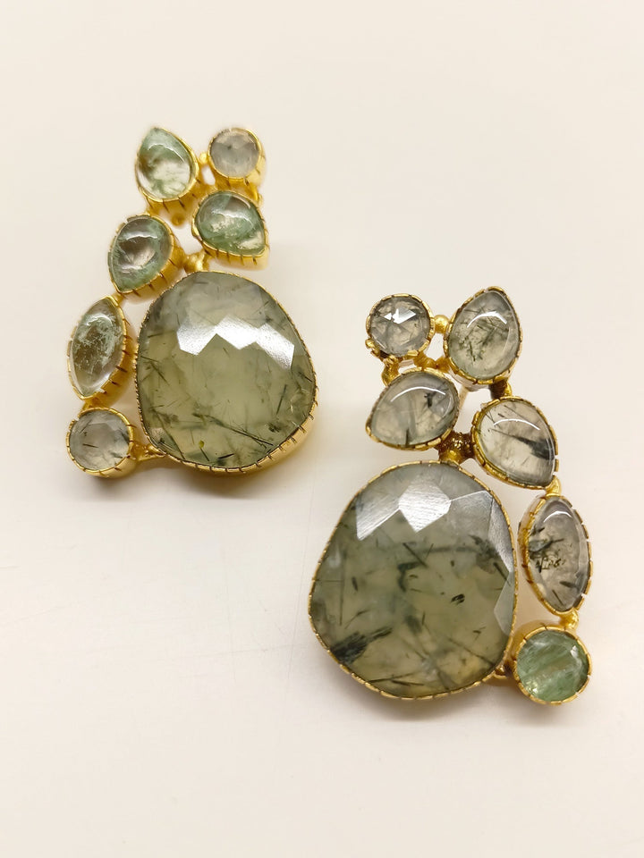 Mauli Mint Green Boutique Earrings - qivii
