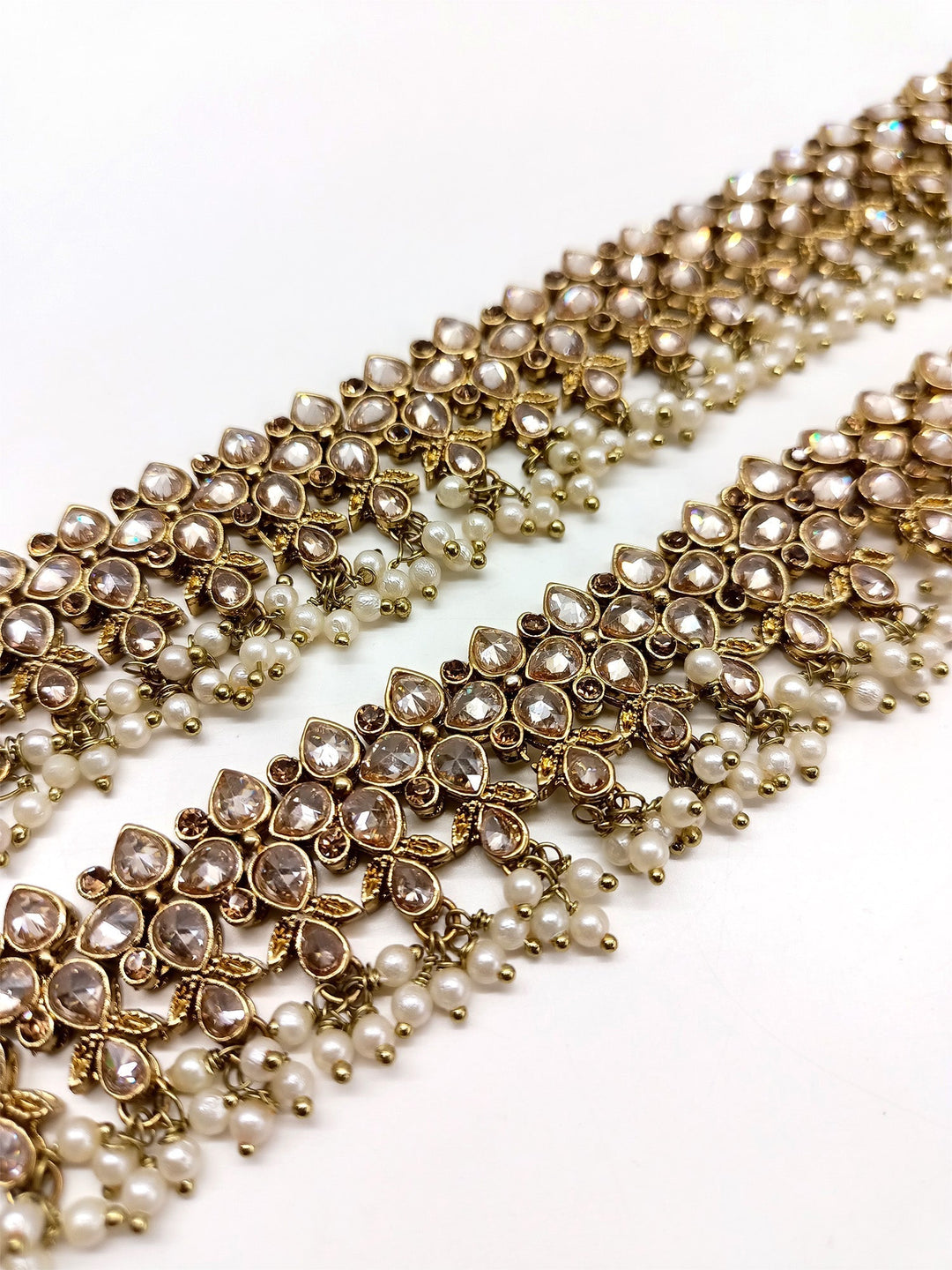 Manjusri Copper Polki Anklet - qivii