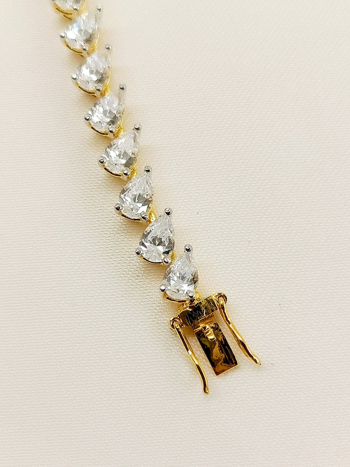 Anuprabha 92.5 Silver Swarovski Stone Bracelet - qivii