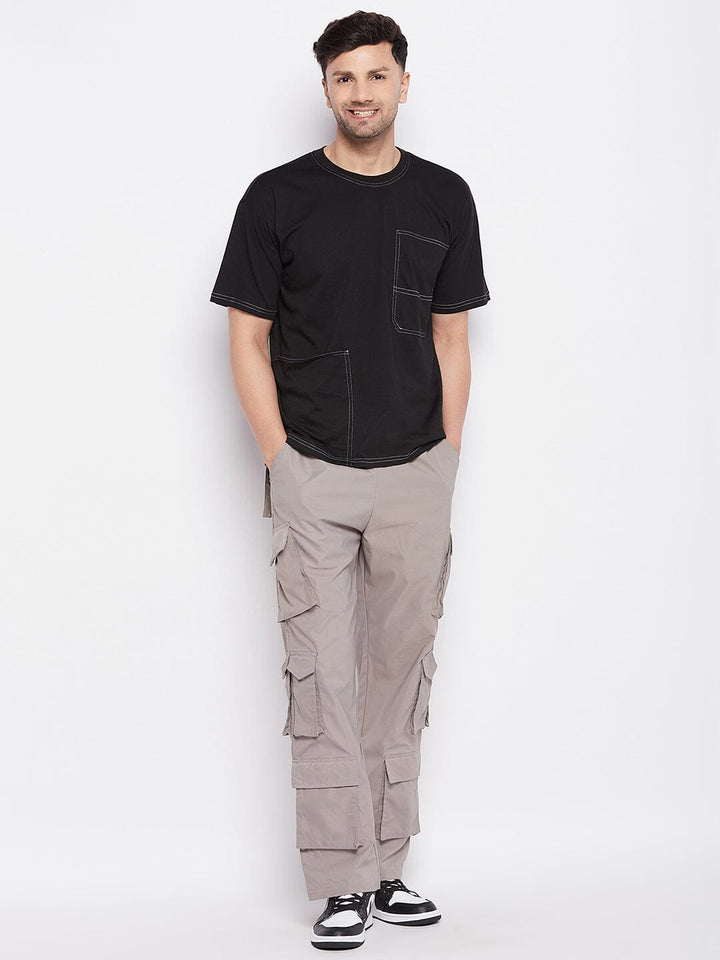 Grey Tactical Cargo Trackpants