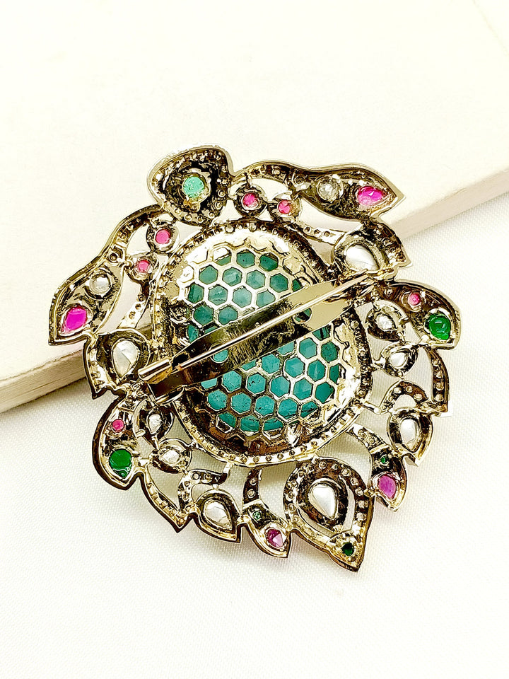 Nakul Mint Green Men's Brooch - qivii