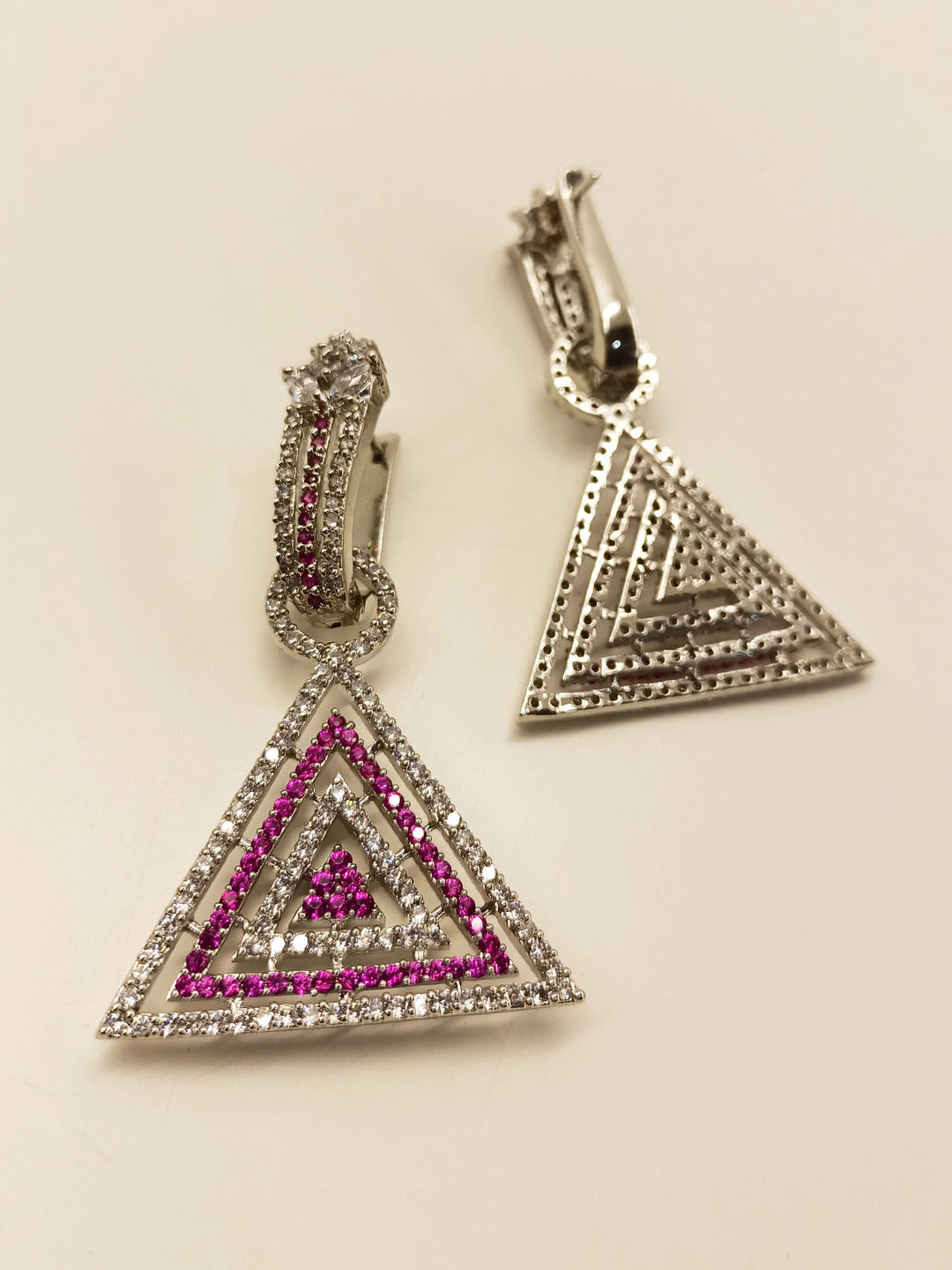 Nancy Pink Western Earrings - Handcrafted Cowgirl Style Jewelry for Women