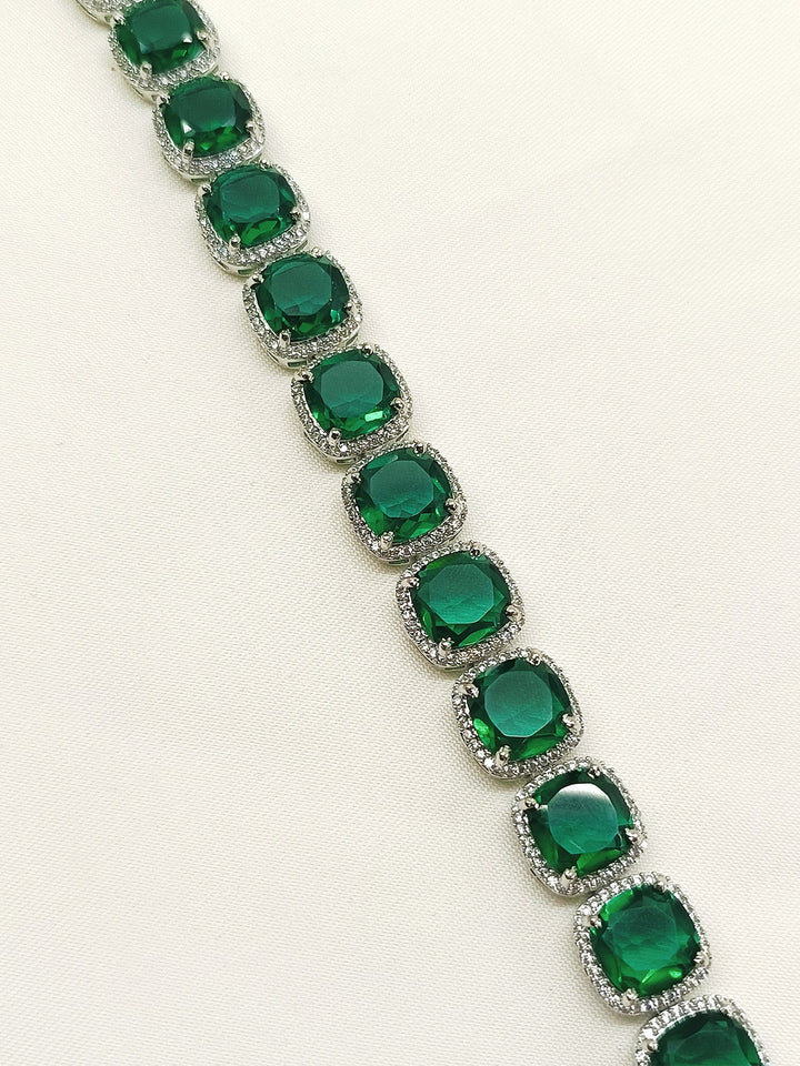 Raheem Green American Diamond Bracelet - qivii