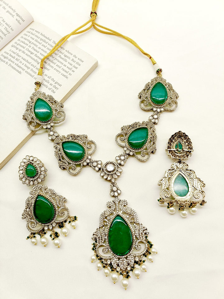 Raavi Emerald Victorian Set - qivii